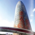 Agbar Tower in Barcelona Spain